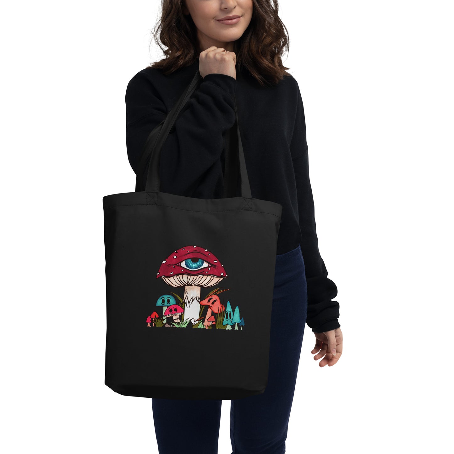 Toadstool & friends eco tote bag