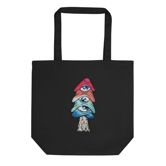 Third-eye mushroom eco tote bag