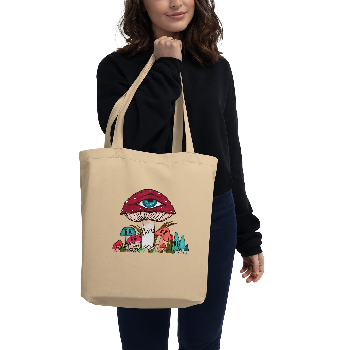 Toadstool & friends eco tote bag