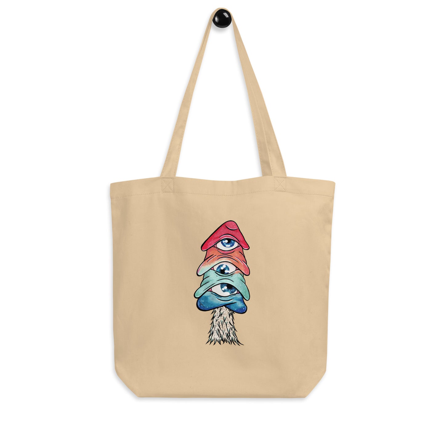 Third-eye mushroom eco tote bag