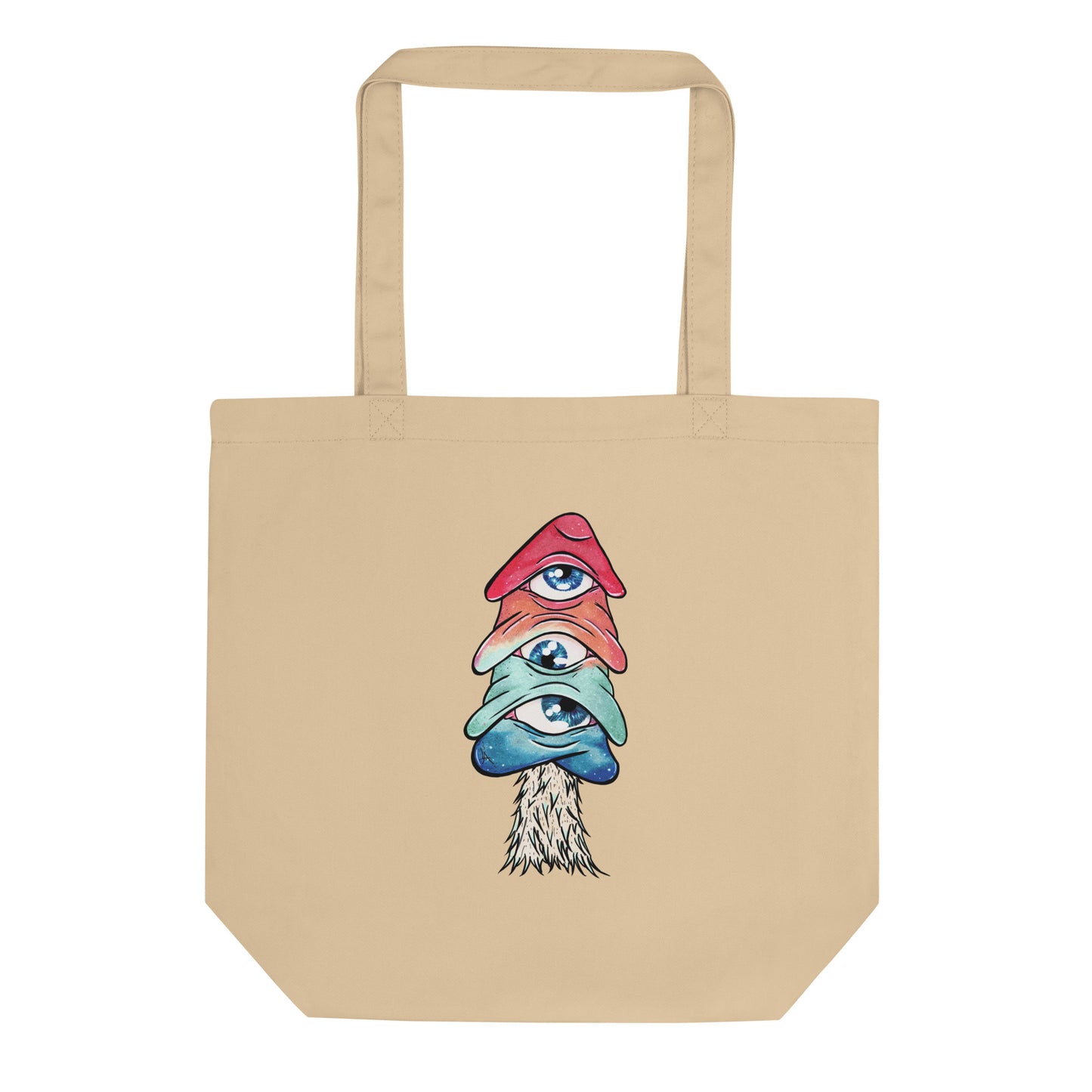 Third-eye mushroom eco tote bag