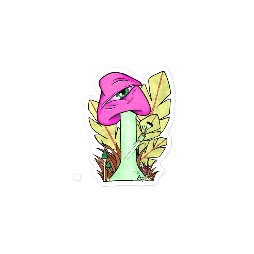 The Bongtripper (pink) bubble-free stickers