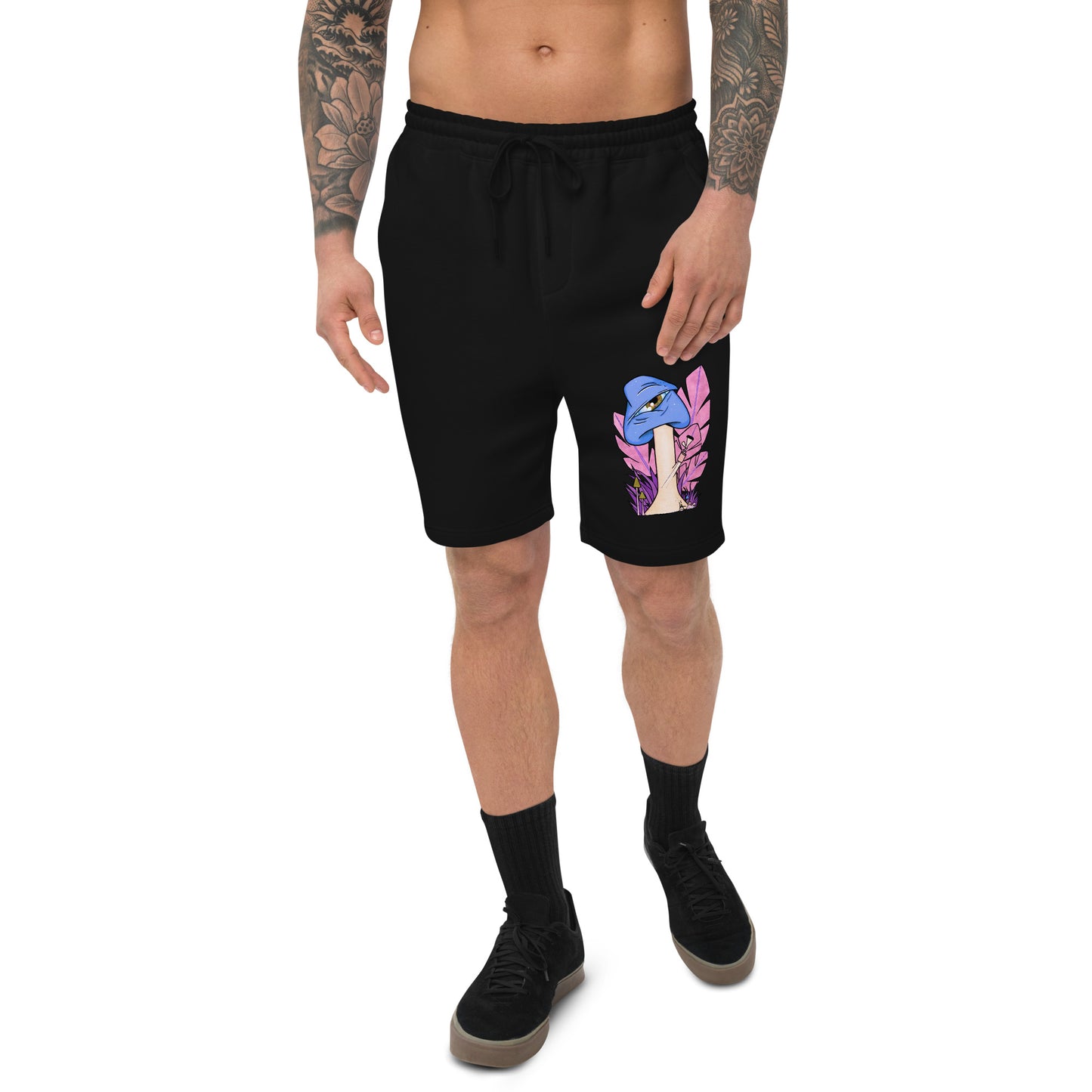 The Bongtripper (blue) mens fleece shorts