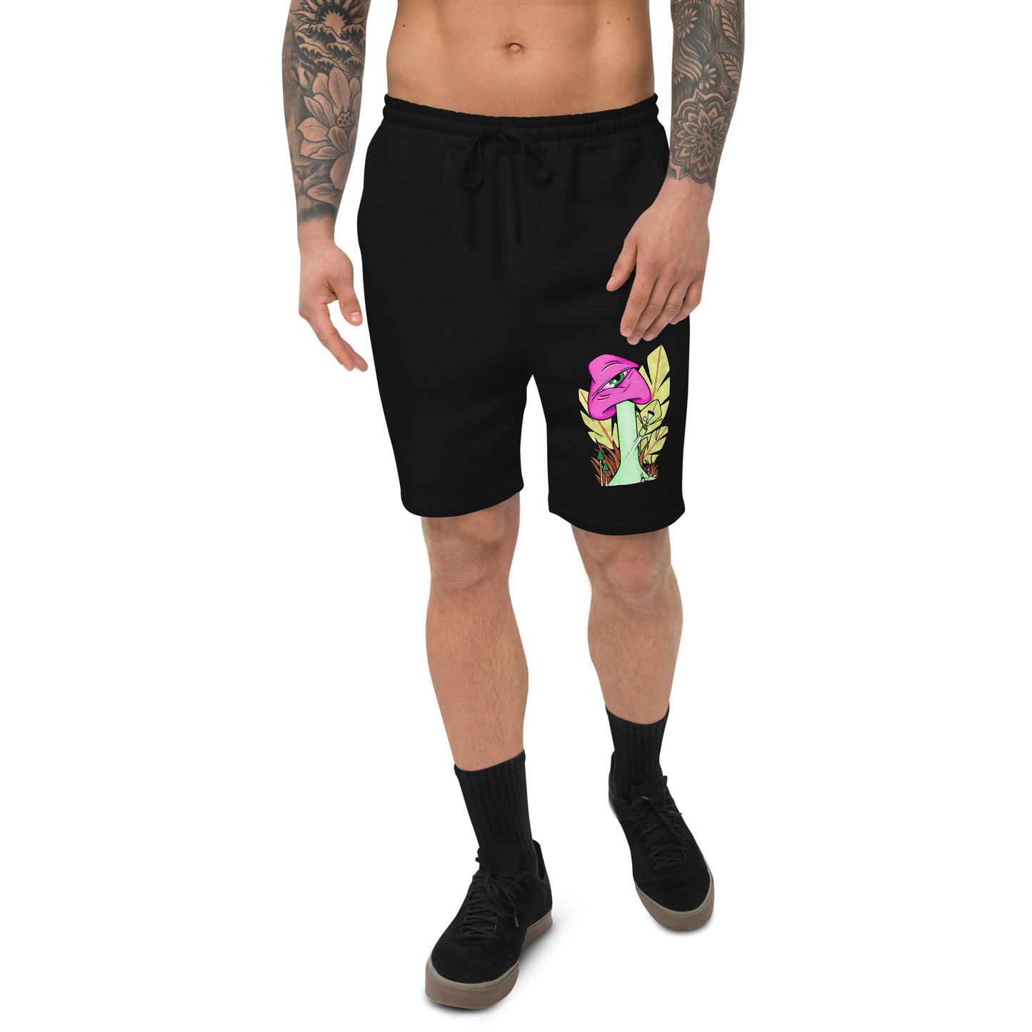 The Bongtripper (pink) mens fleece shorts