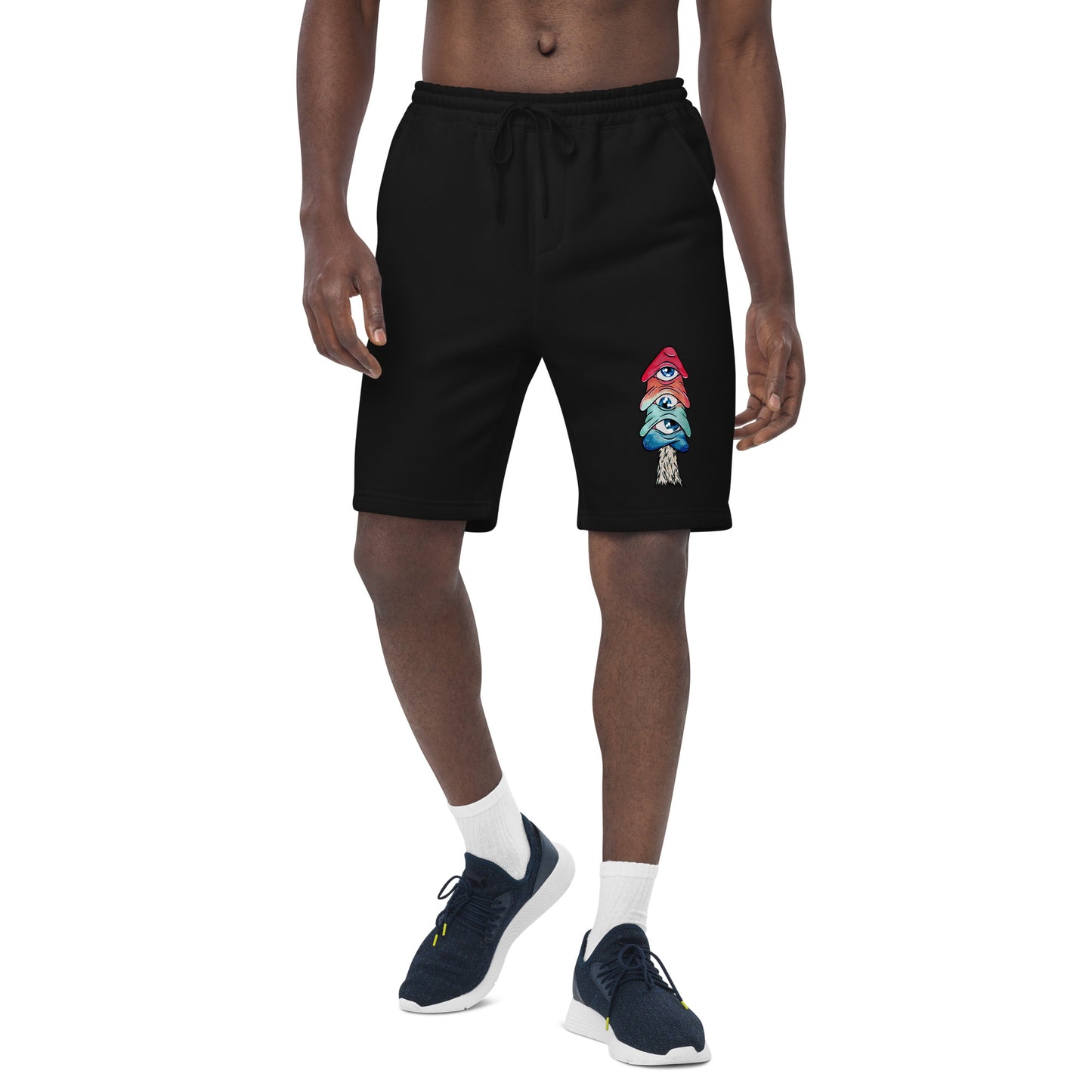 Third-eye mens fleece shorts