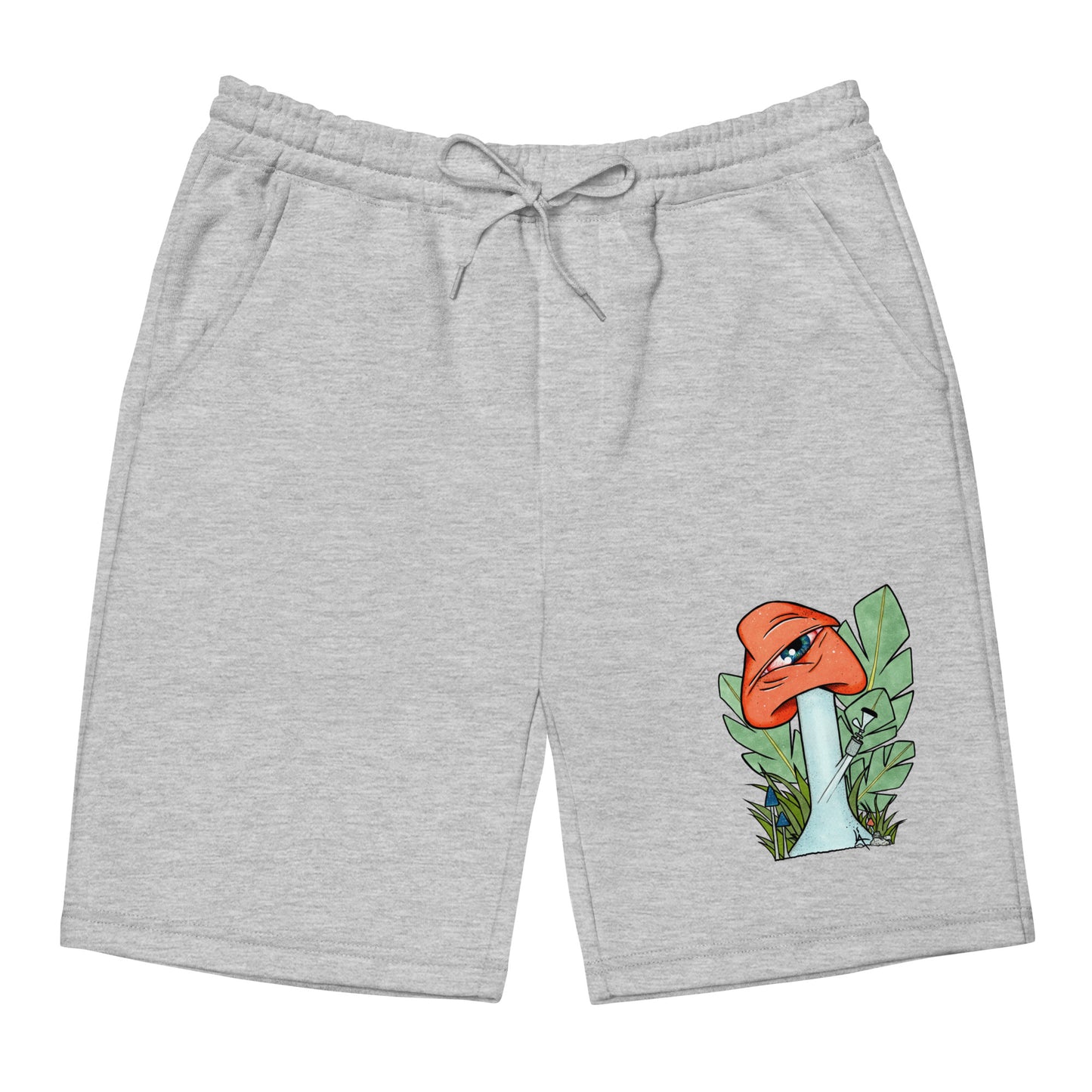 The Bongtripper (orange) mens fleece shorts