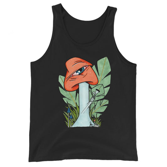 The Bongtripper (orange) mens tank top