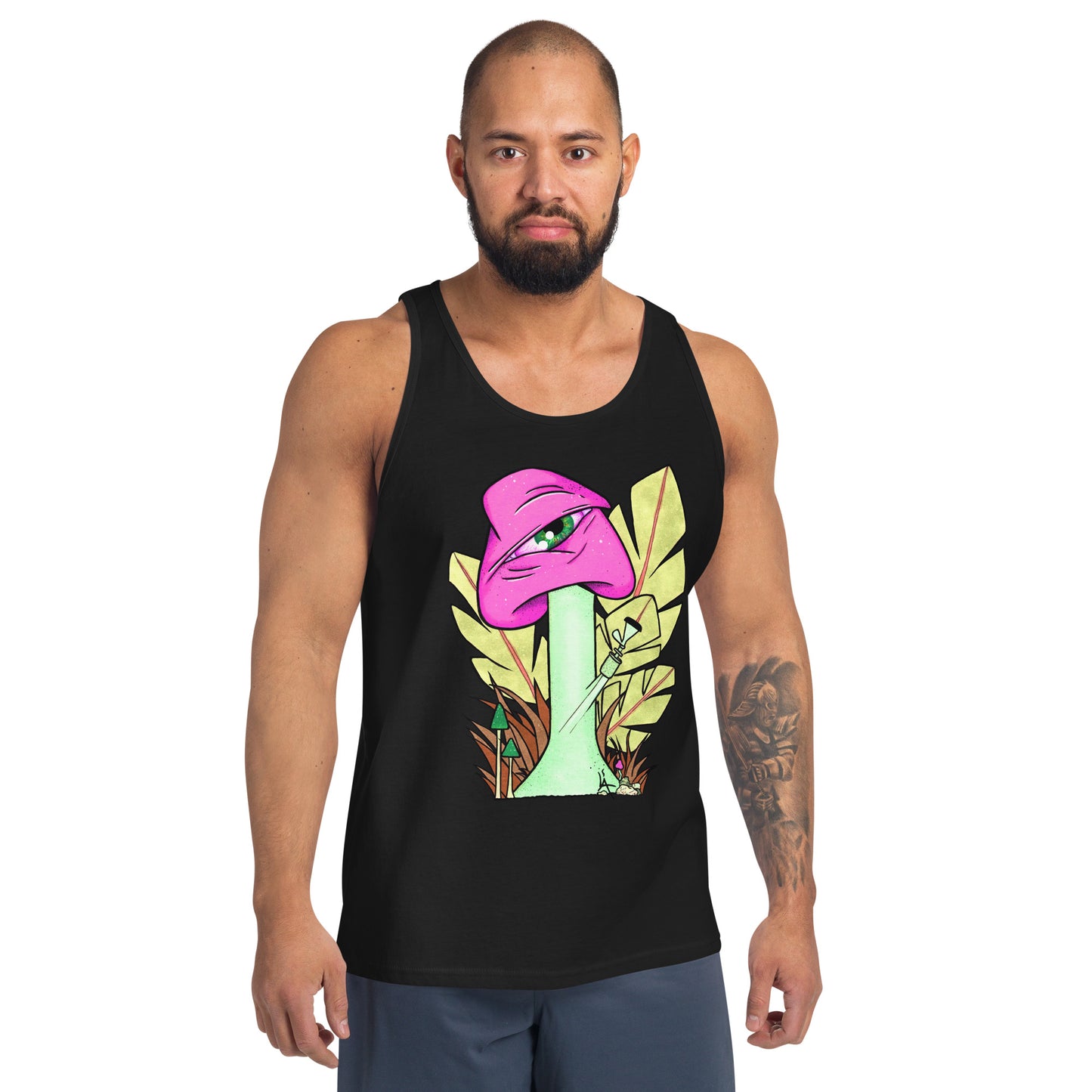 The Bongtripper (pink) mens tank top