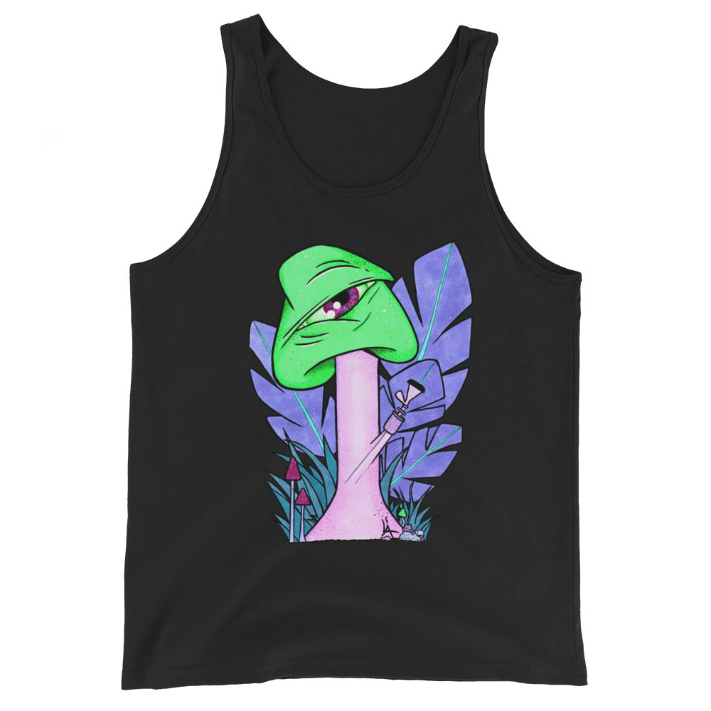 The Bongtripper (green) mens tank top