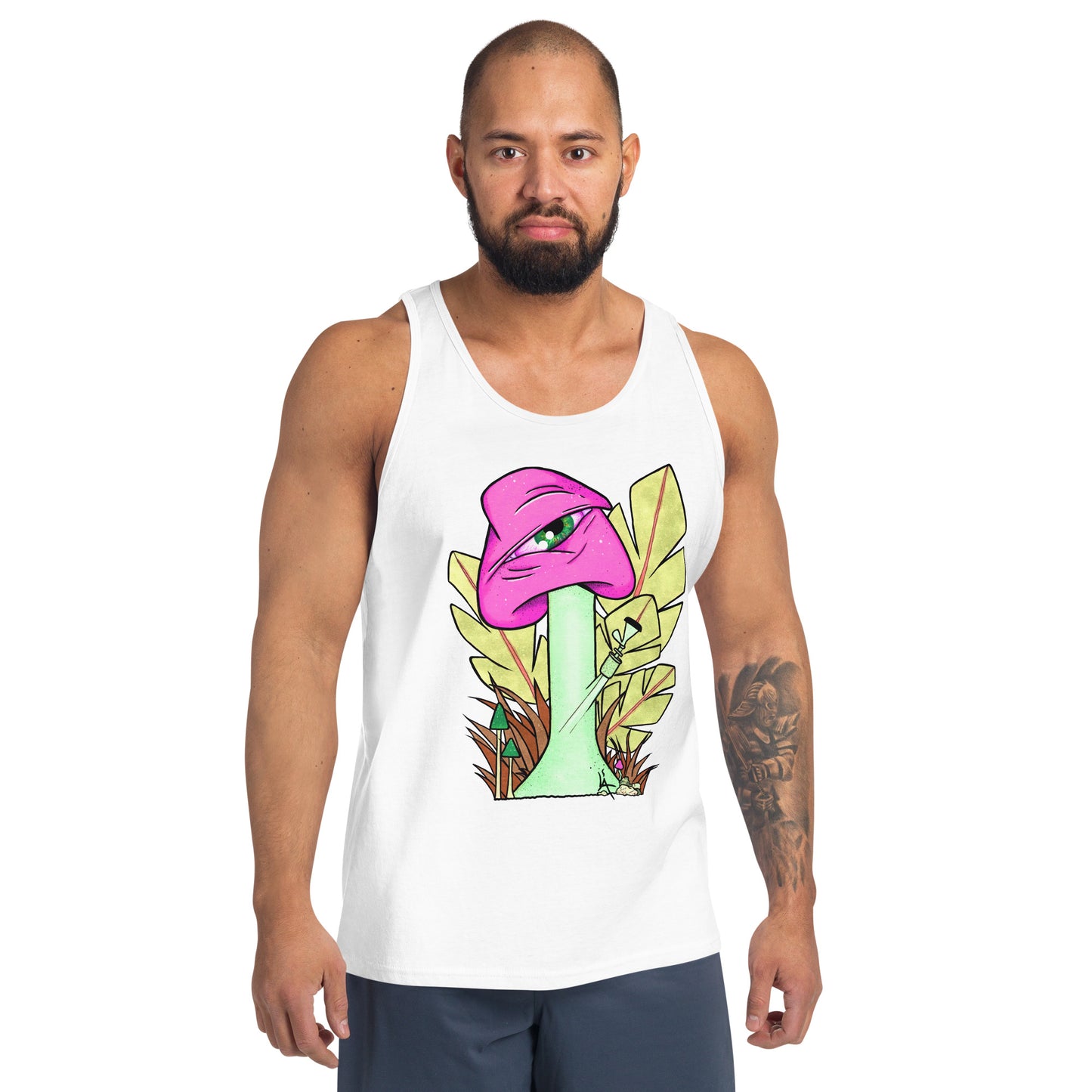 The Bongtripper (pink) mens tank top