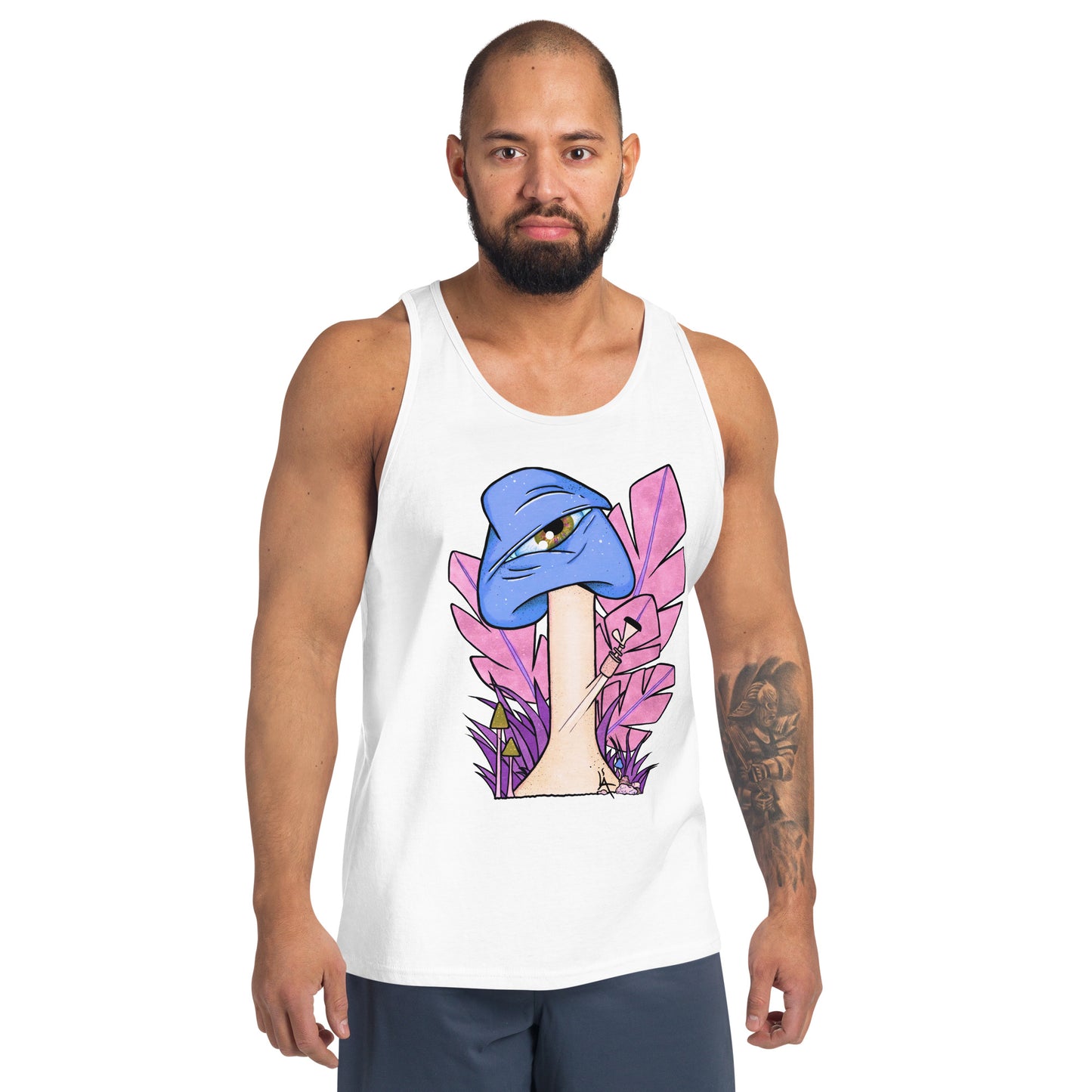 The Bongtripper (blue) mens tank top