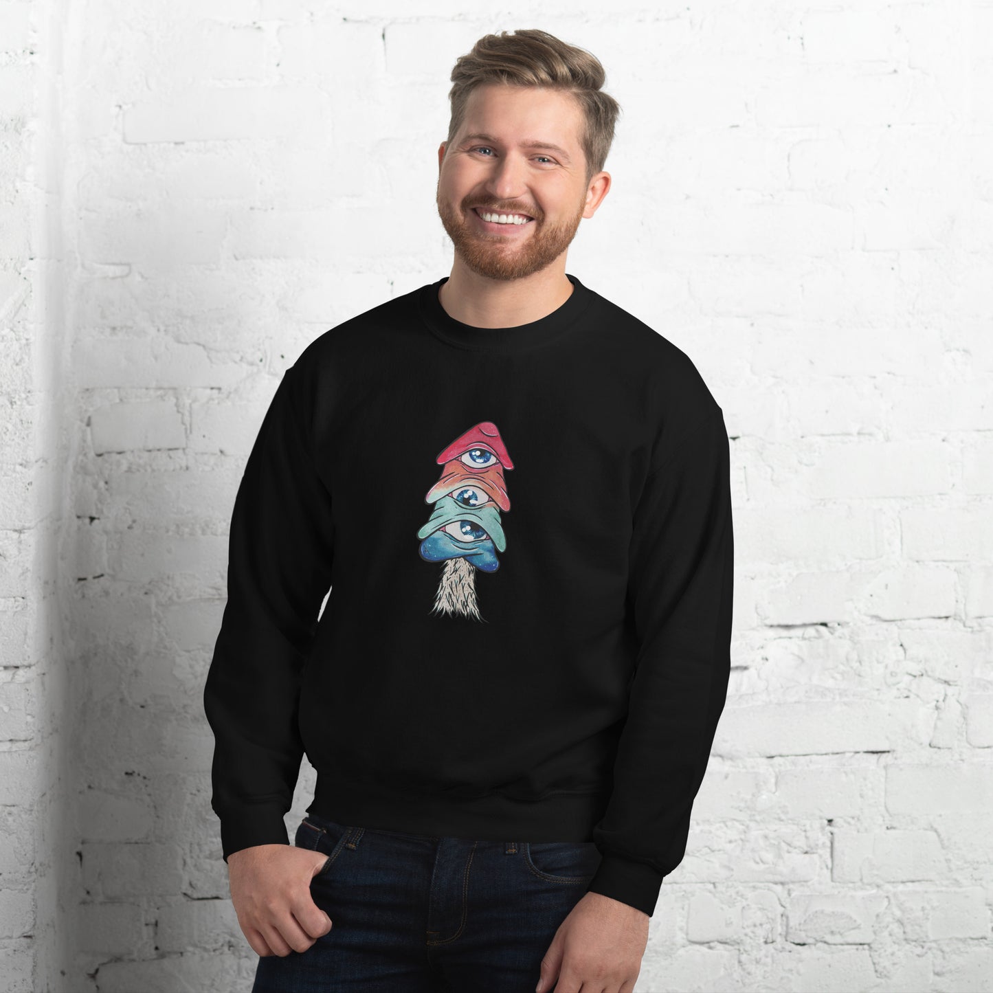 Third-eye mushroom unisex sweatshirt