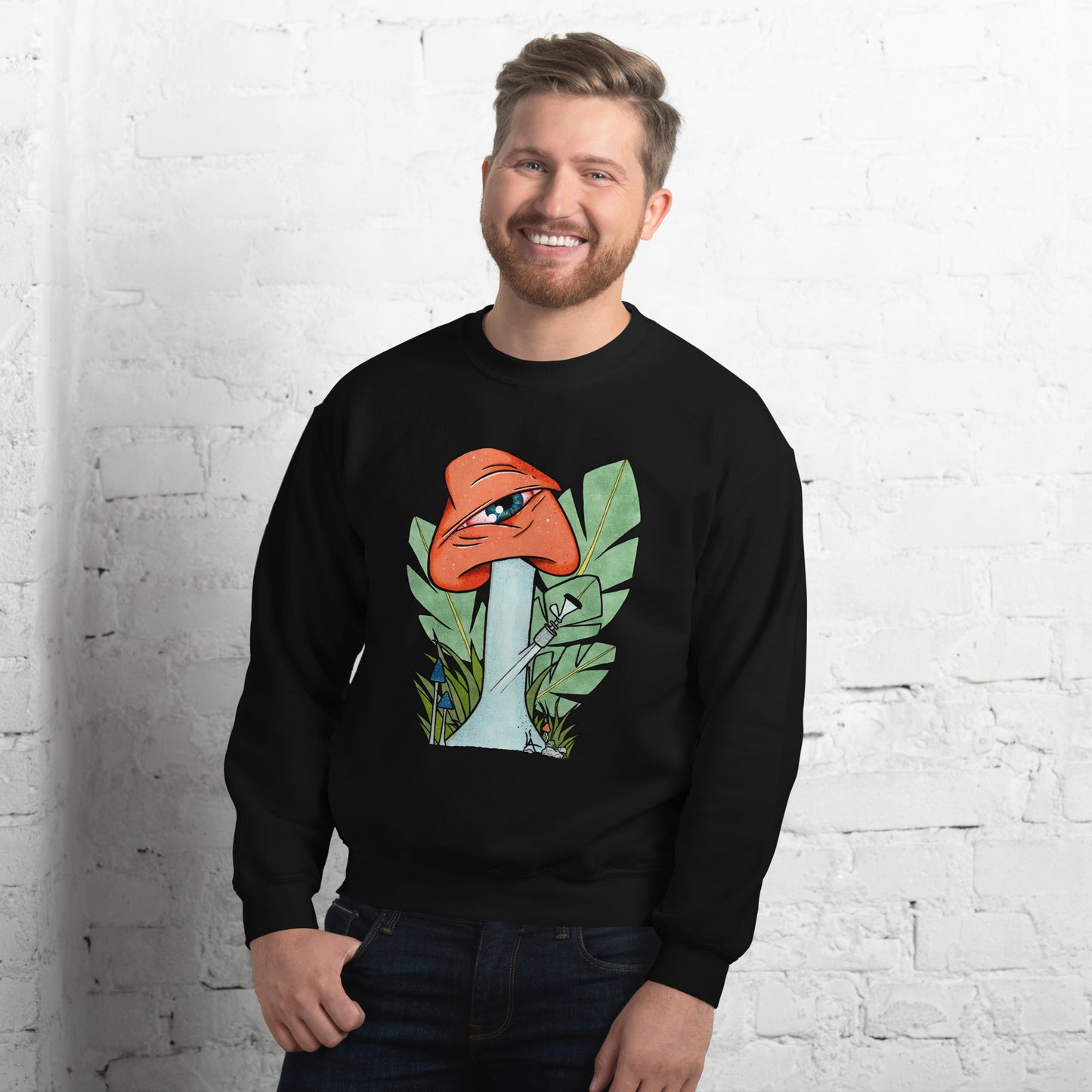 The Bongtripper (orange) unisex sweatshirt