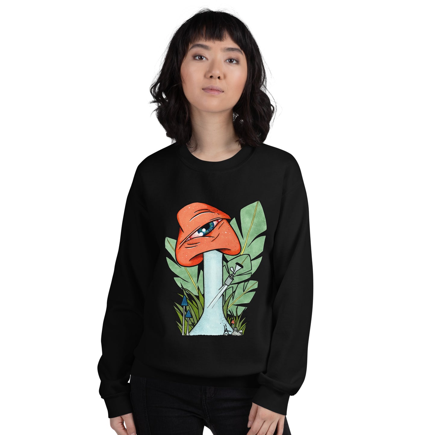 The Bongtripper (orange) unisex sweatshirt