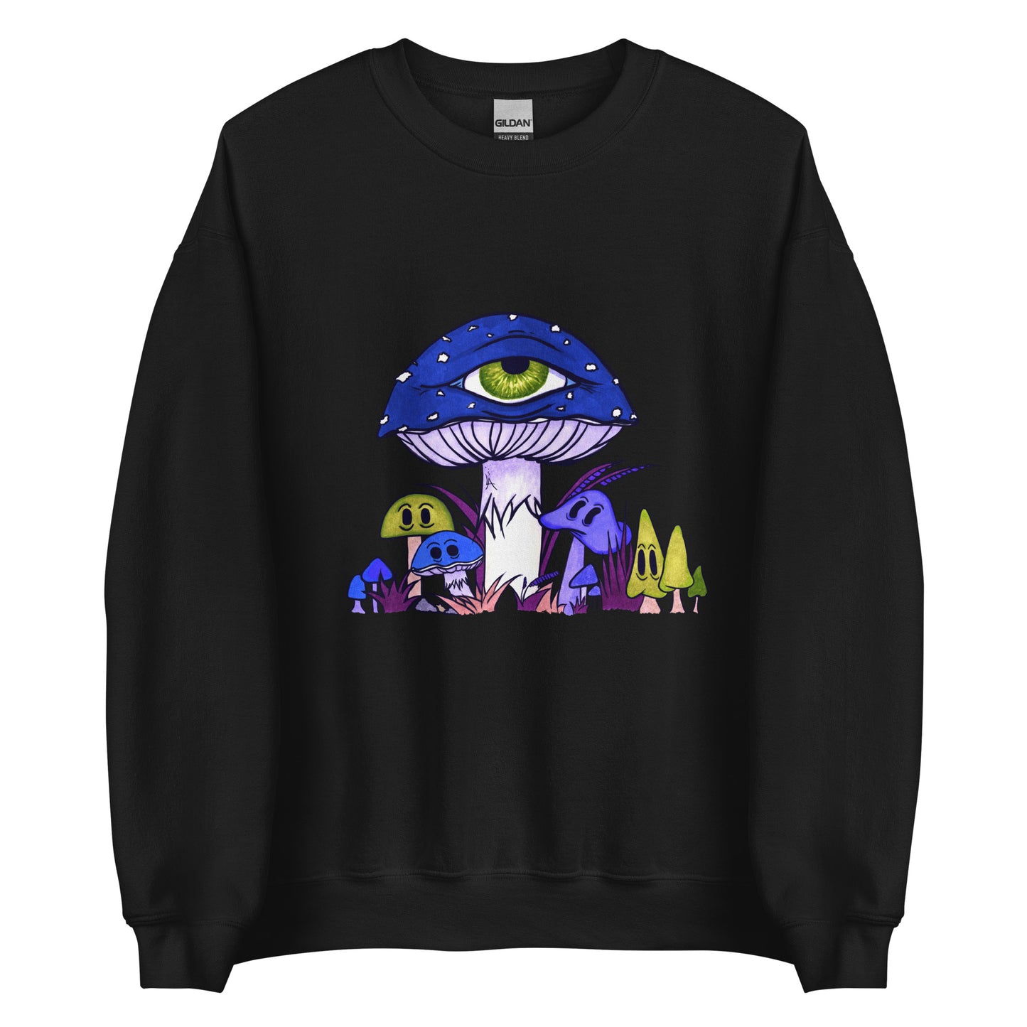 Toadstool & friends at night unisex sweatshirt