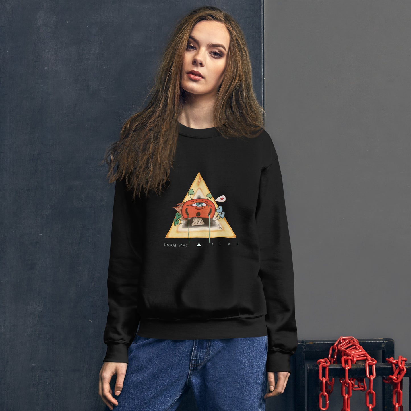 Sarah Mac Fire unisex sweatshirt