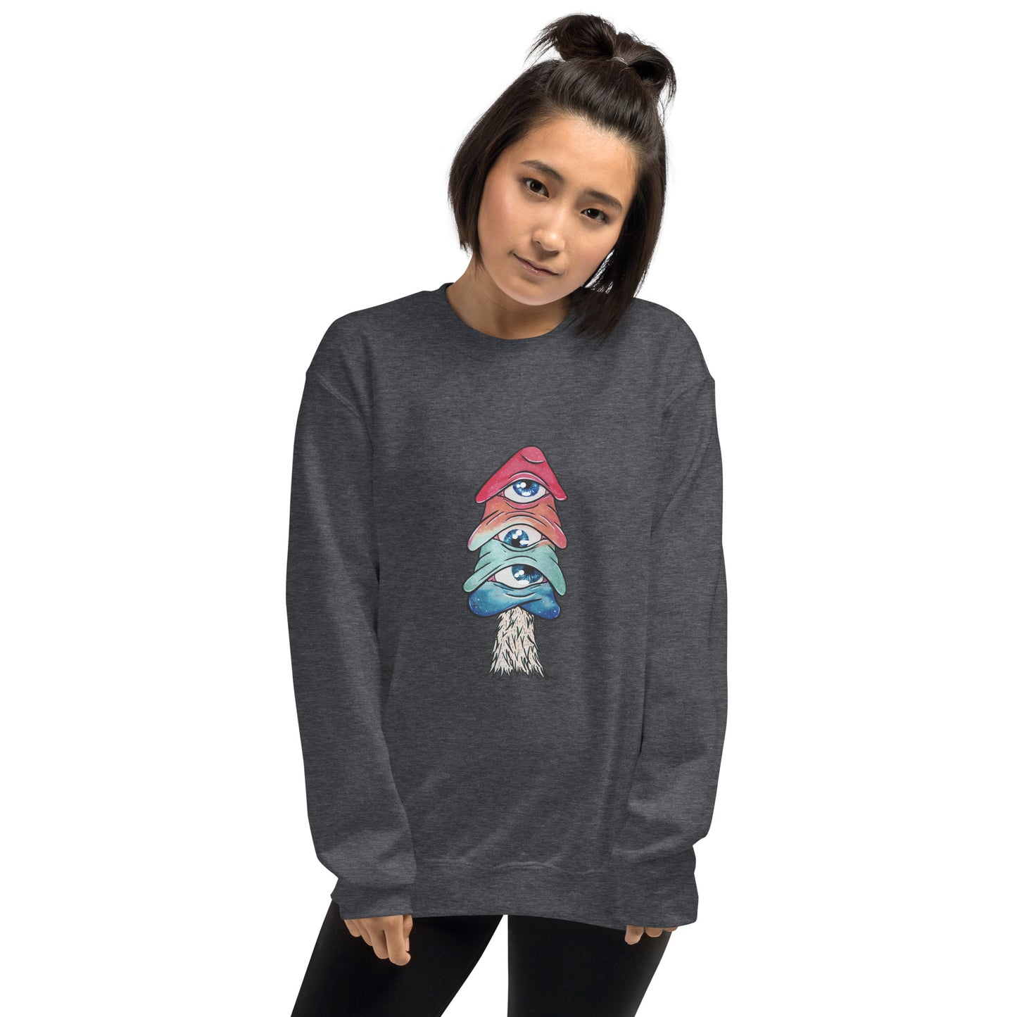 Third-eye mushroom unisex sweatshirt