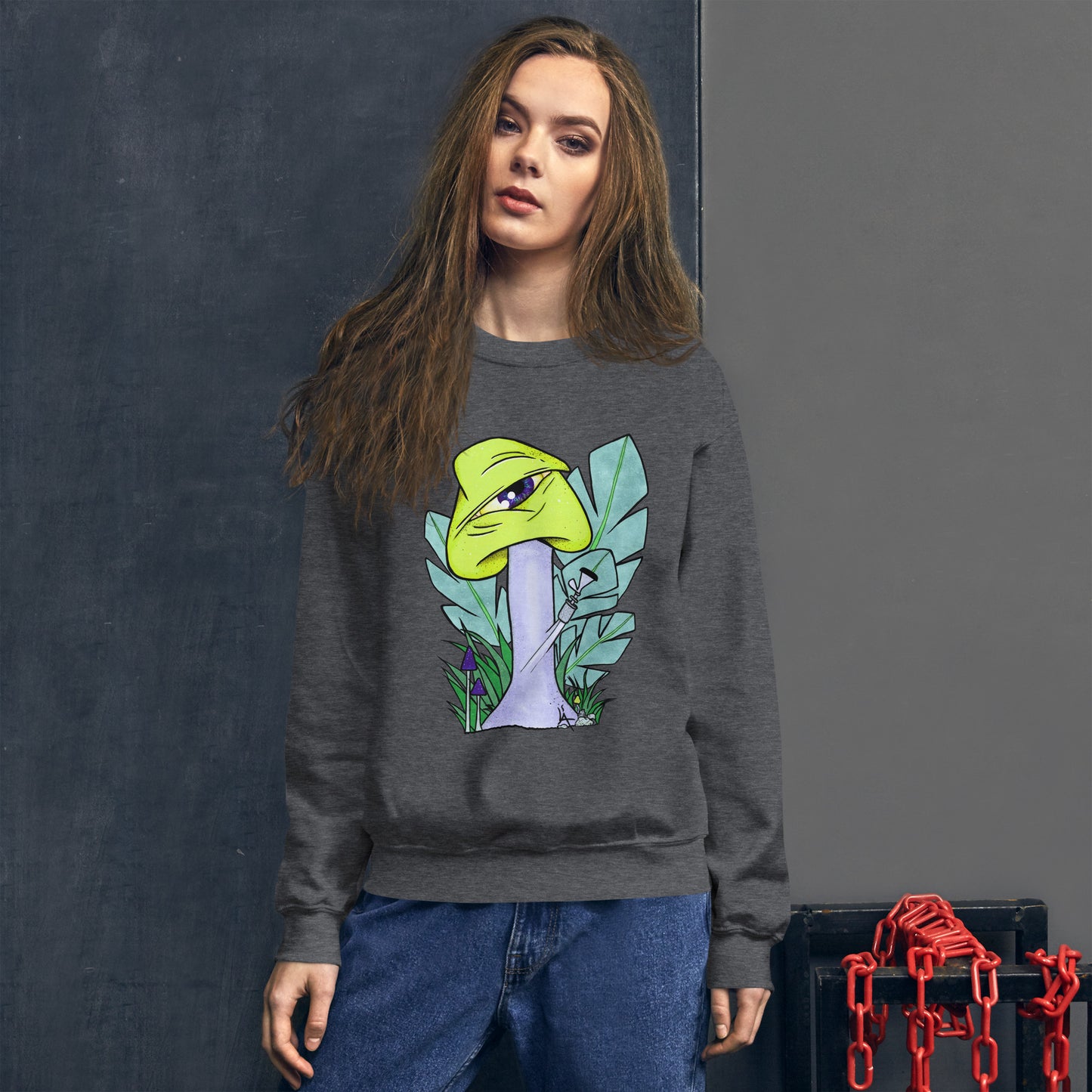 The Bongtripper (yellow) unisex sweatshirt