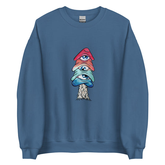 Third-eye mushroom unisex sweatshirt