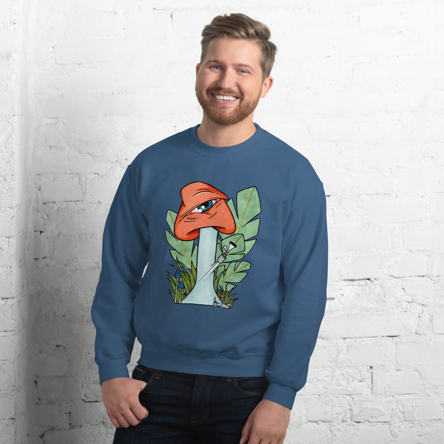 The Bongtripper (orange) unisex sweatshirt