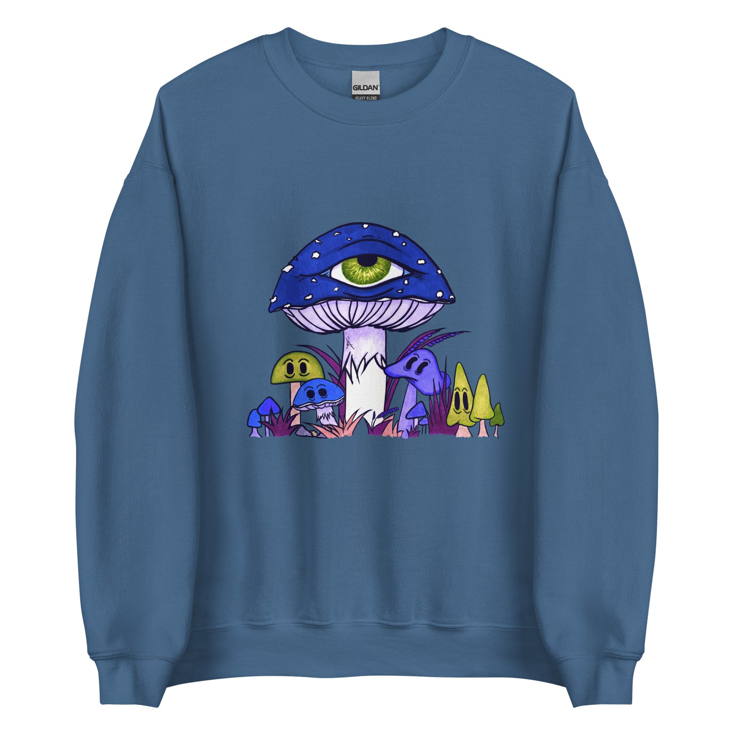 Toadstool & friends at night unisex sweatshirt