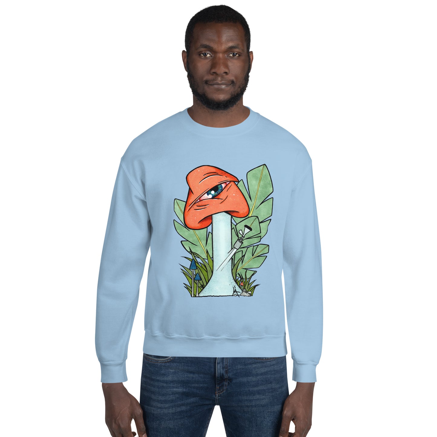 The Bongtripper (orange) unisex sweatshirt