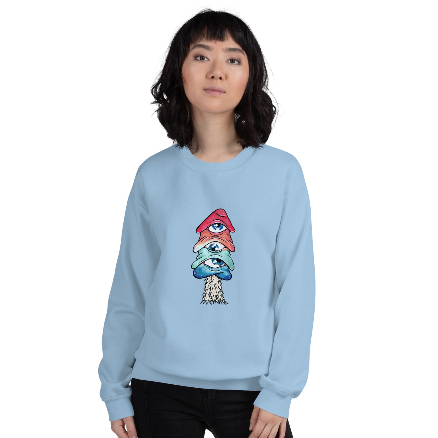 Third-eye mushroom unisex sweatshirt