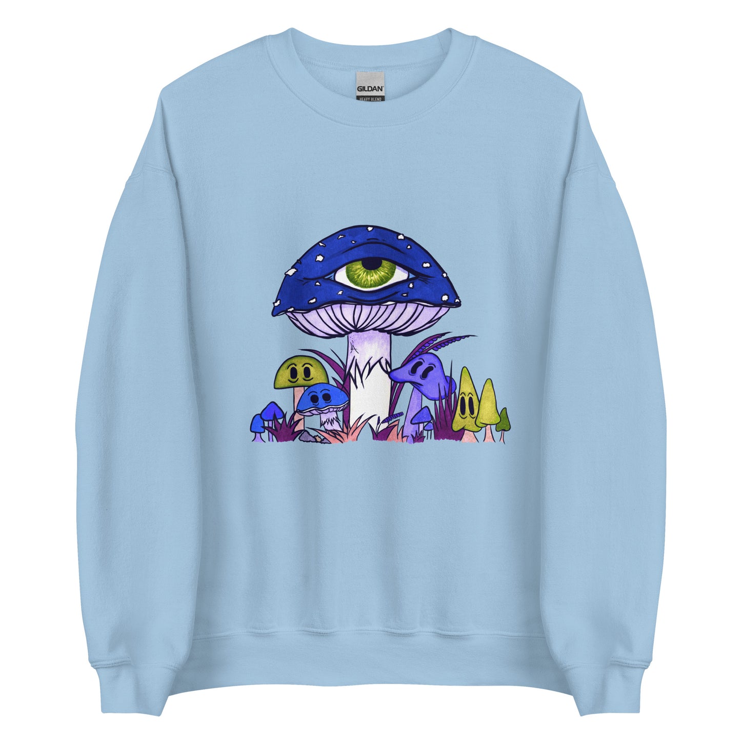 Toadstool & friends at night unisex sweatshirt