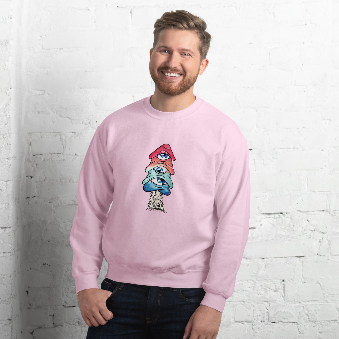 Third-eye mushroom unisex sweatshirt