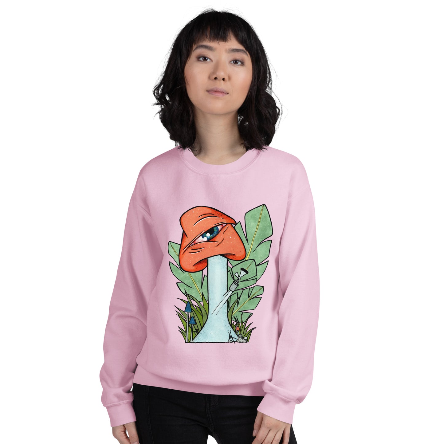 The Bongtripper (orange) unisex sweatshirt