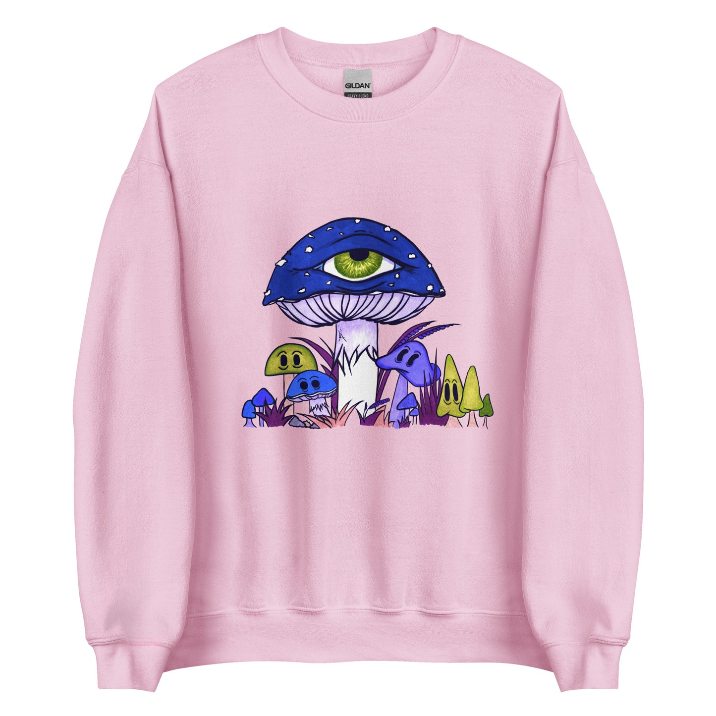 Toadstool & friends at night unisex sweatshirt