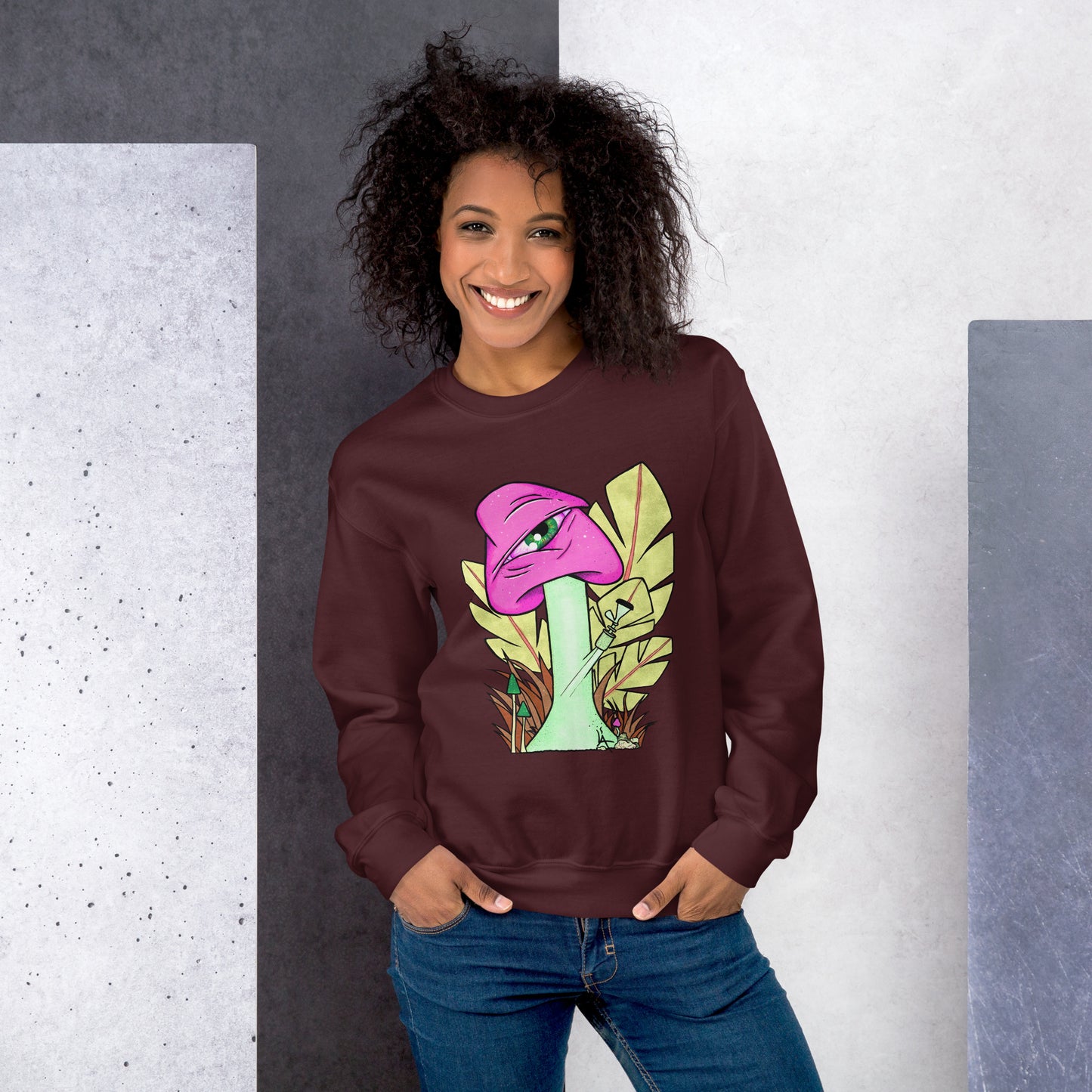 The Bongtripper (pink) unisex sweatshirt