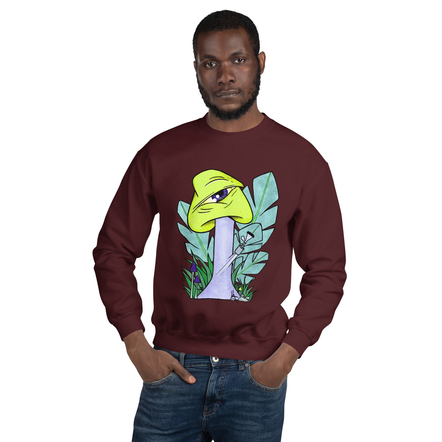 The Bongtripper (yellow) unisex sweatshirt