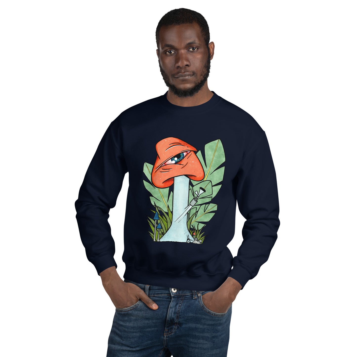 The Bongtripper (orange) unisex sweatshirt