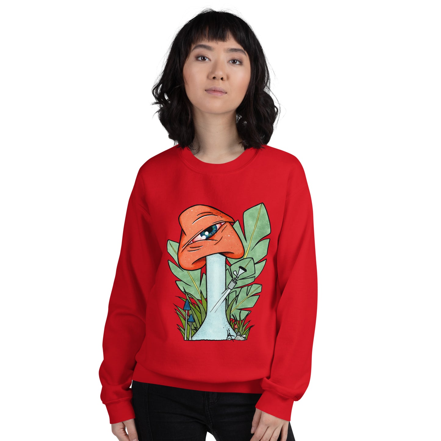 The Bongtripper (orange) unisex sweatshirt