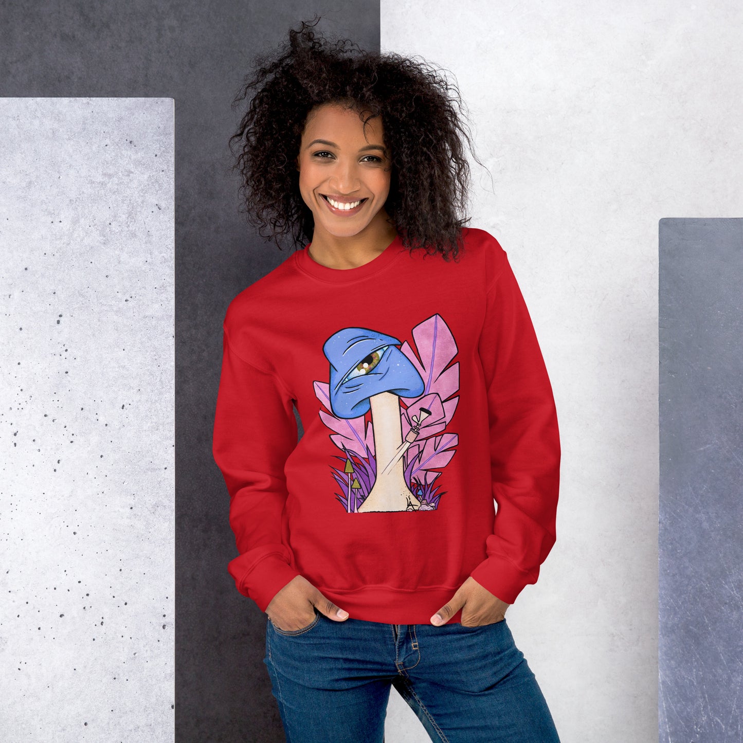 The Bongtripper (blue) unisex sweatshirt