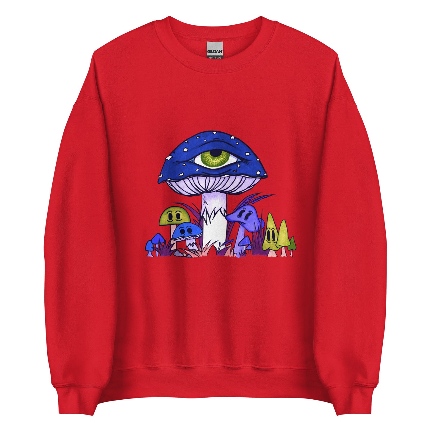 Toadstool & friends at night unisex sweatshirt