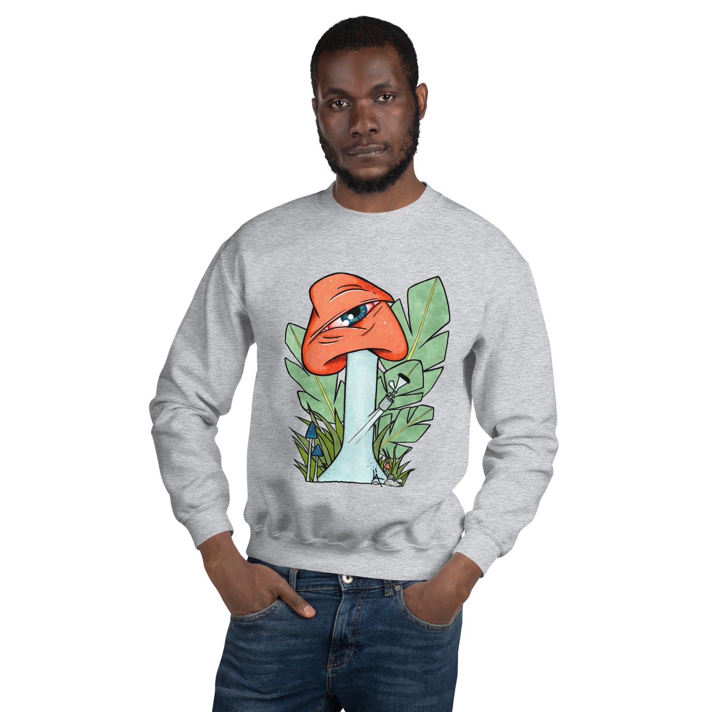 The Bongtripper (orange) unisex sweatshirt