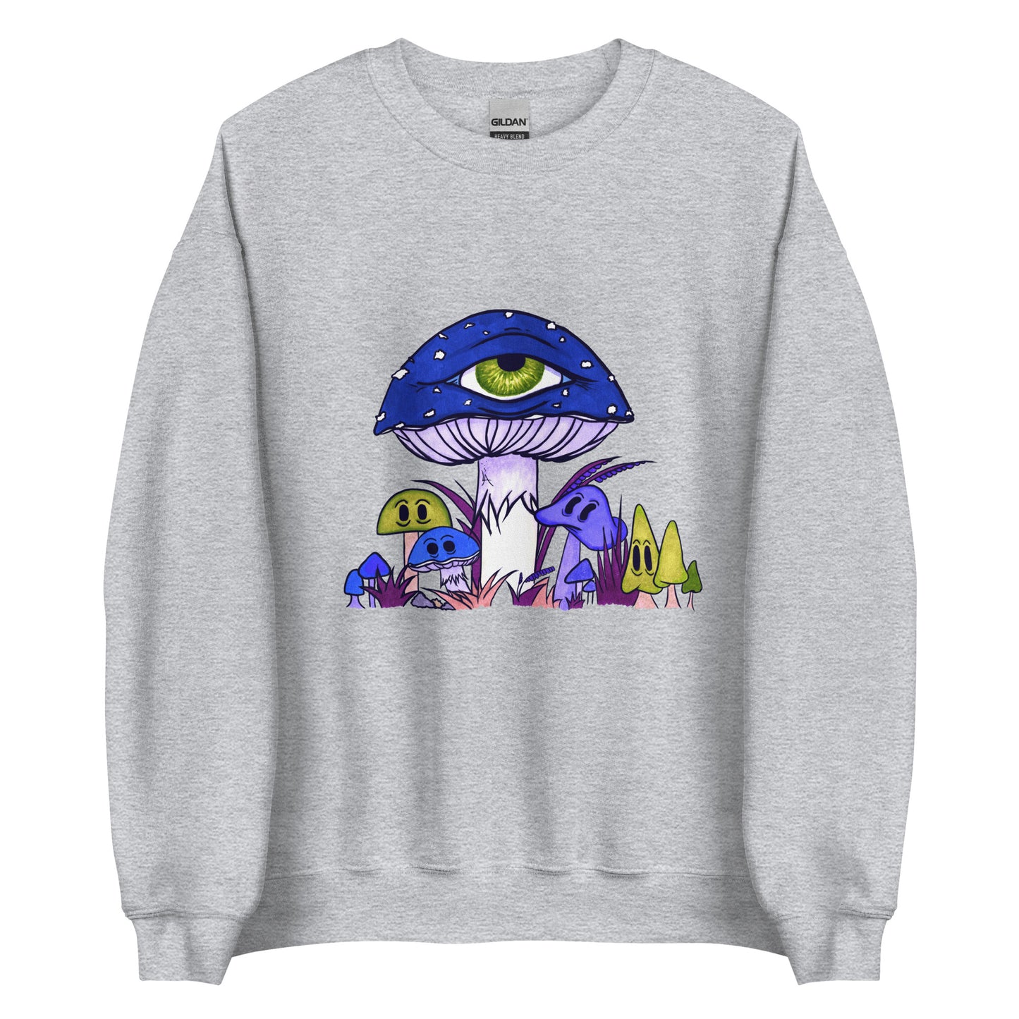 Toadstool & friends at night unisex sweatshirt