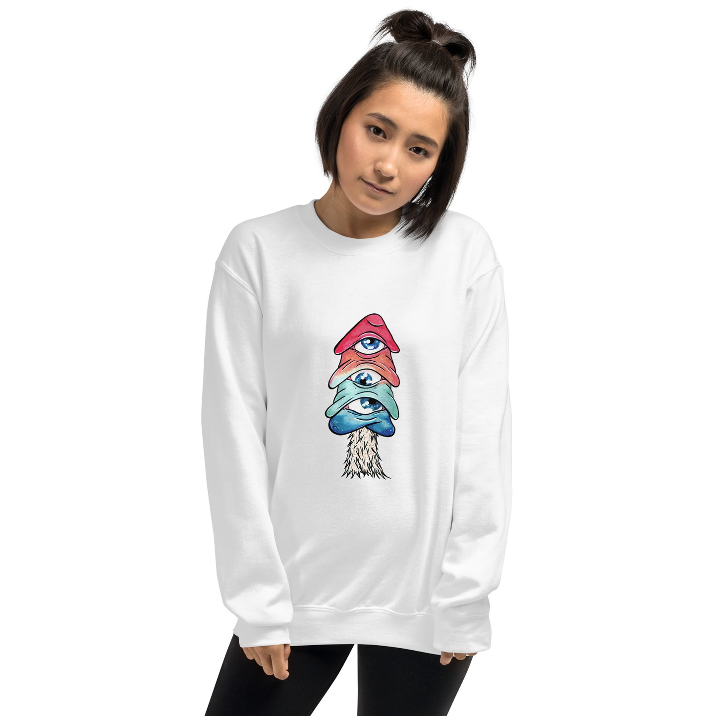 Third-eye mushroom unisex sweatshirt