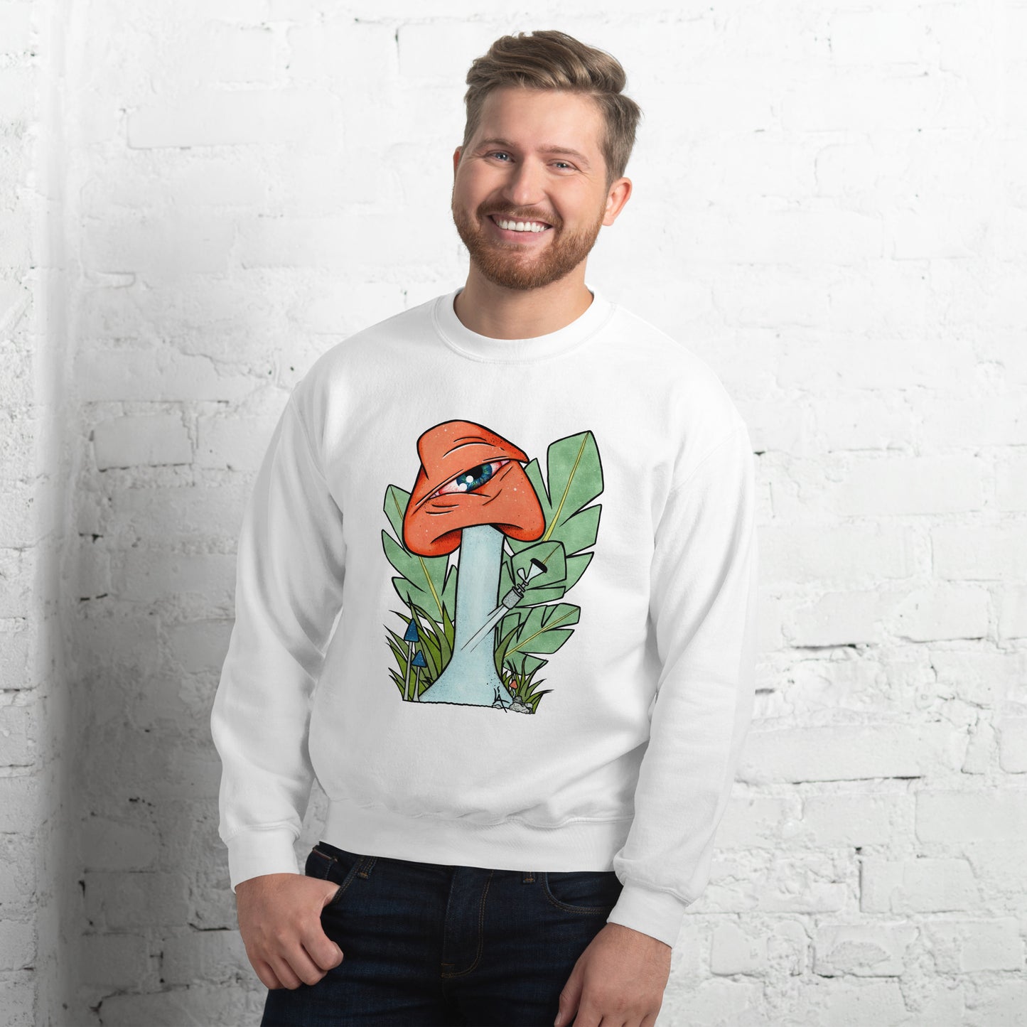 The Bongtripper (orange) unisex sweatshirt