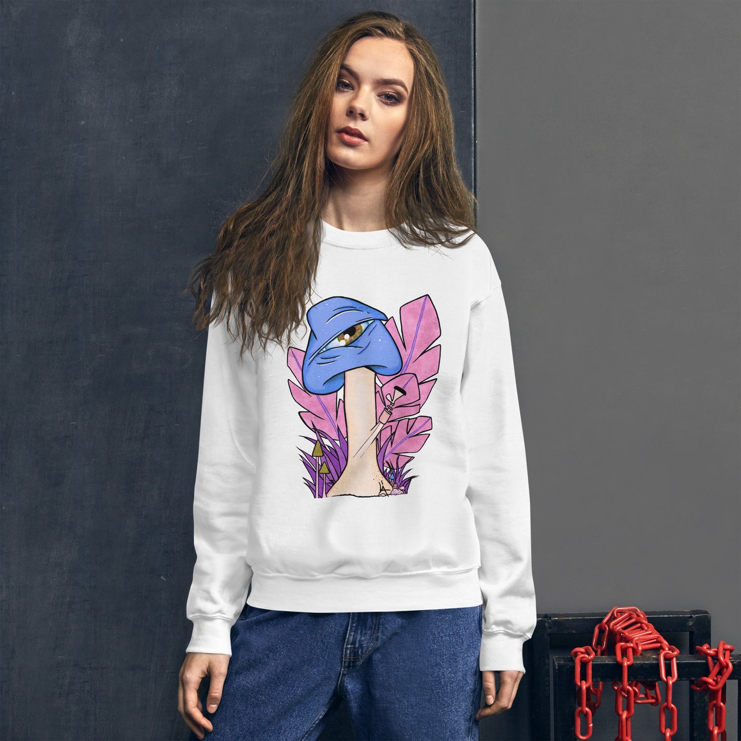 The Bongtripper (blue) unisex sweatshirt