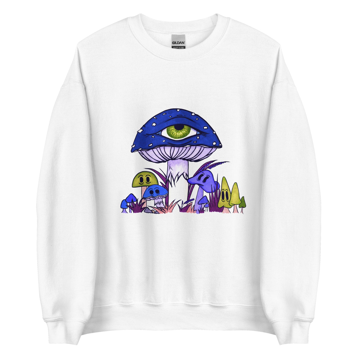 Toadstool & friends at night unisex sweatshirt