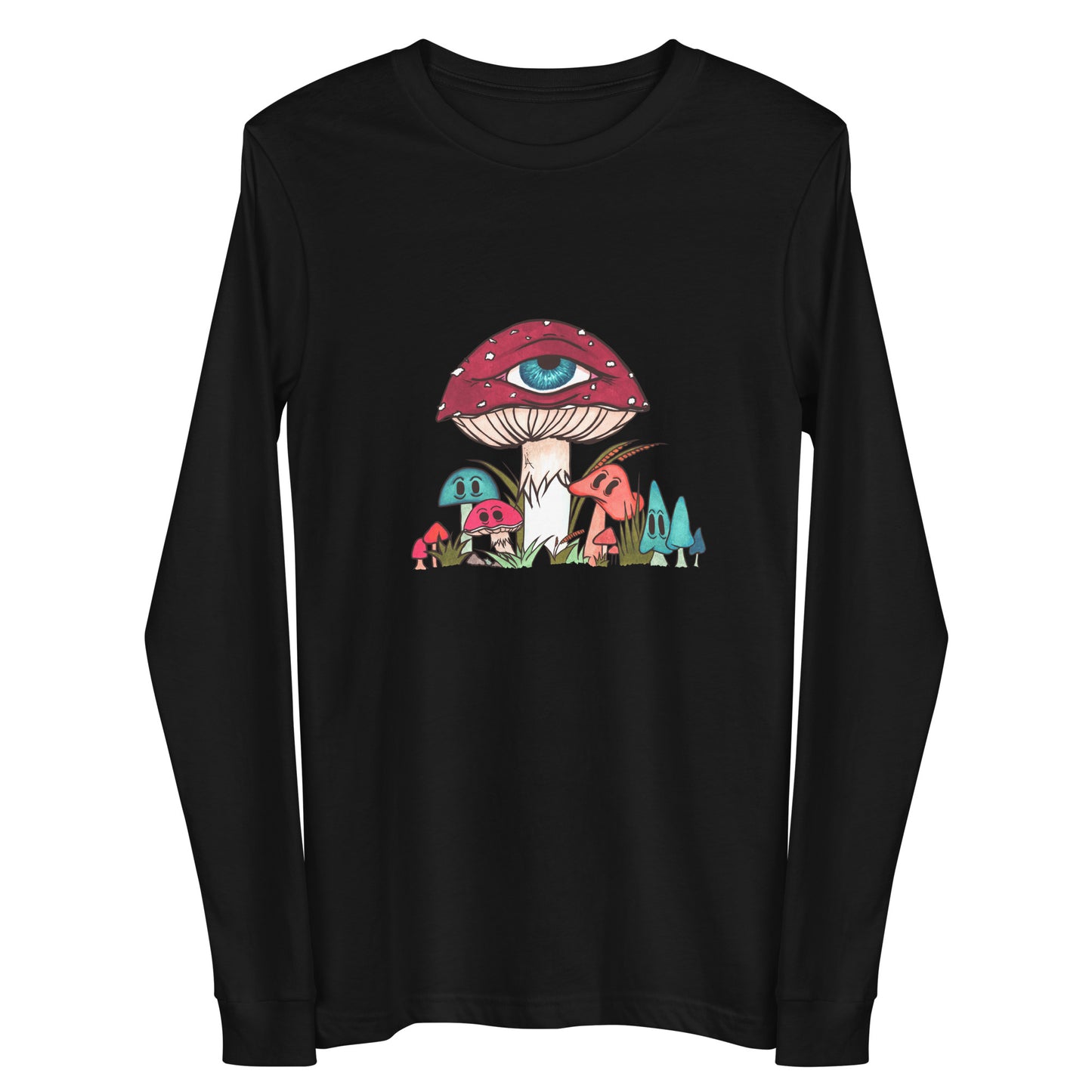 Toadstool & friends unisex long sleeve tee