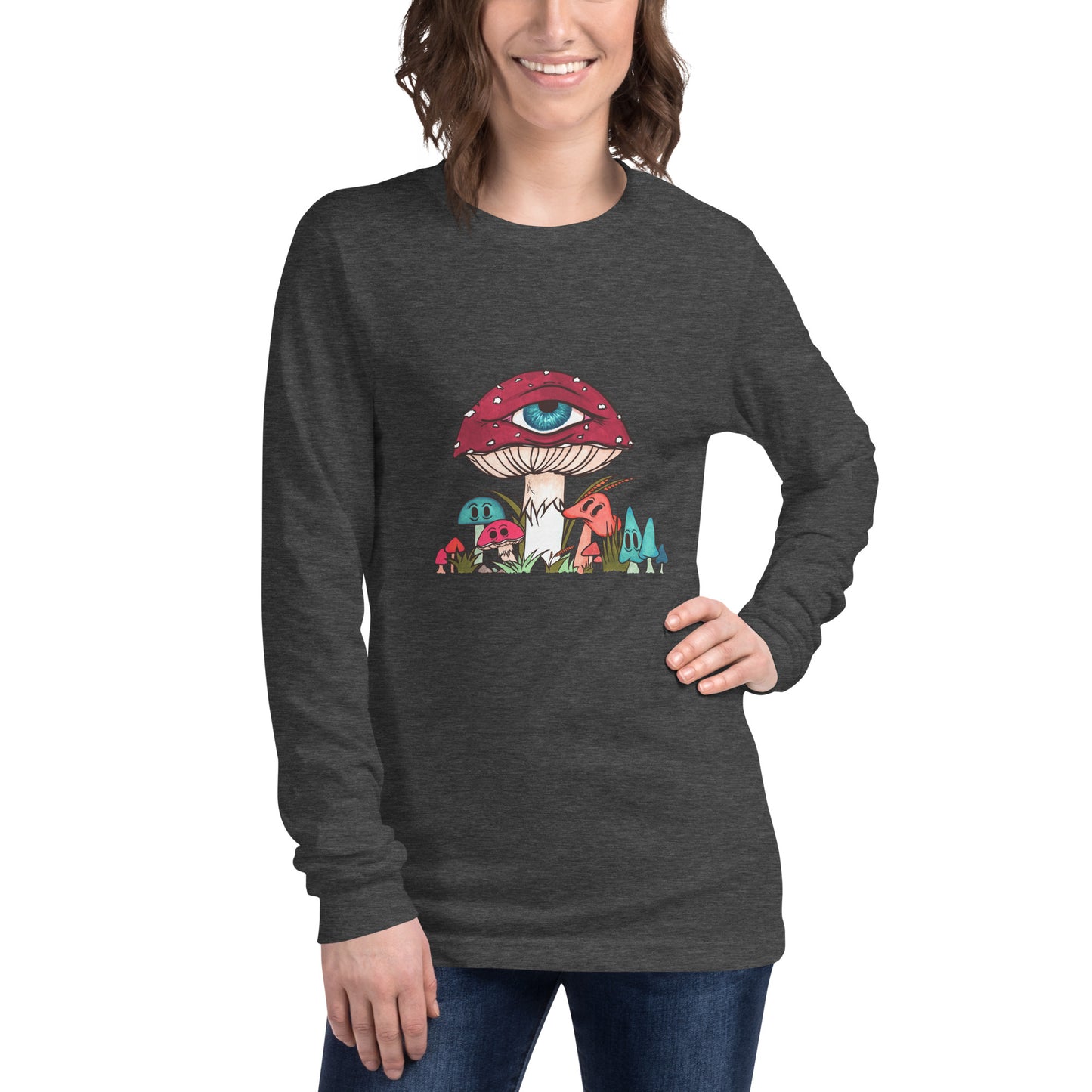 Toadstool & friends unisex long sleeve tee