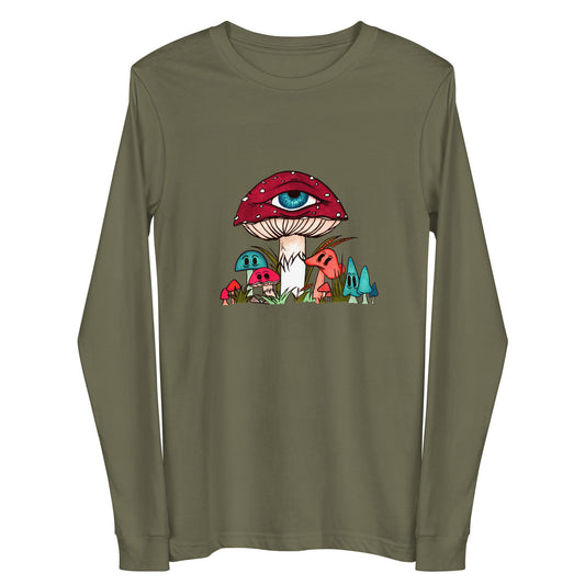 Toadstool & friends unisex long sleeve tee