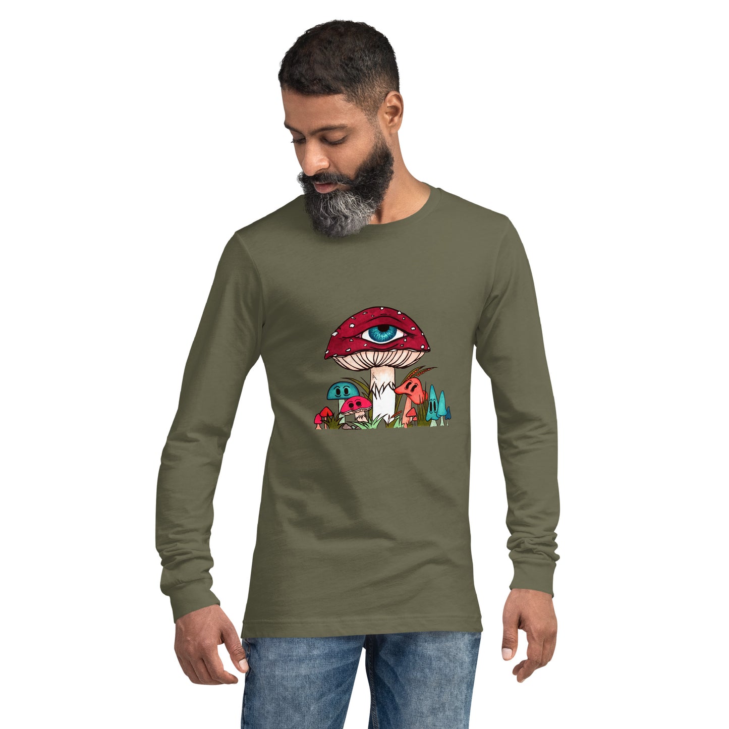 Toadstool & friends unisex long sleeve tee