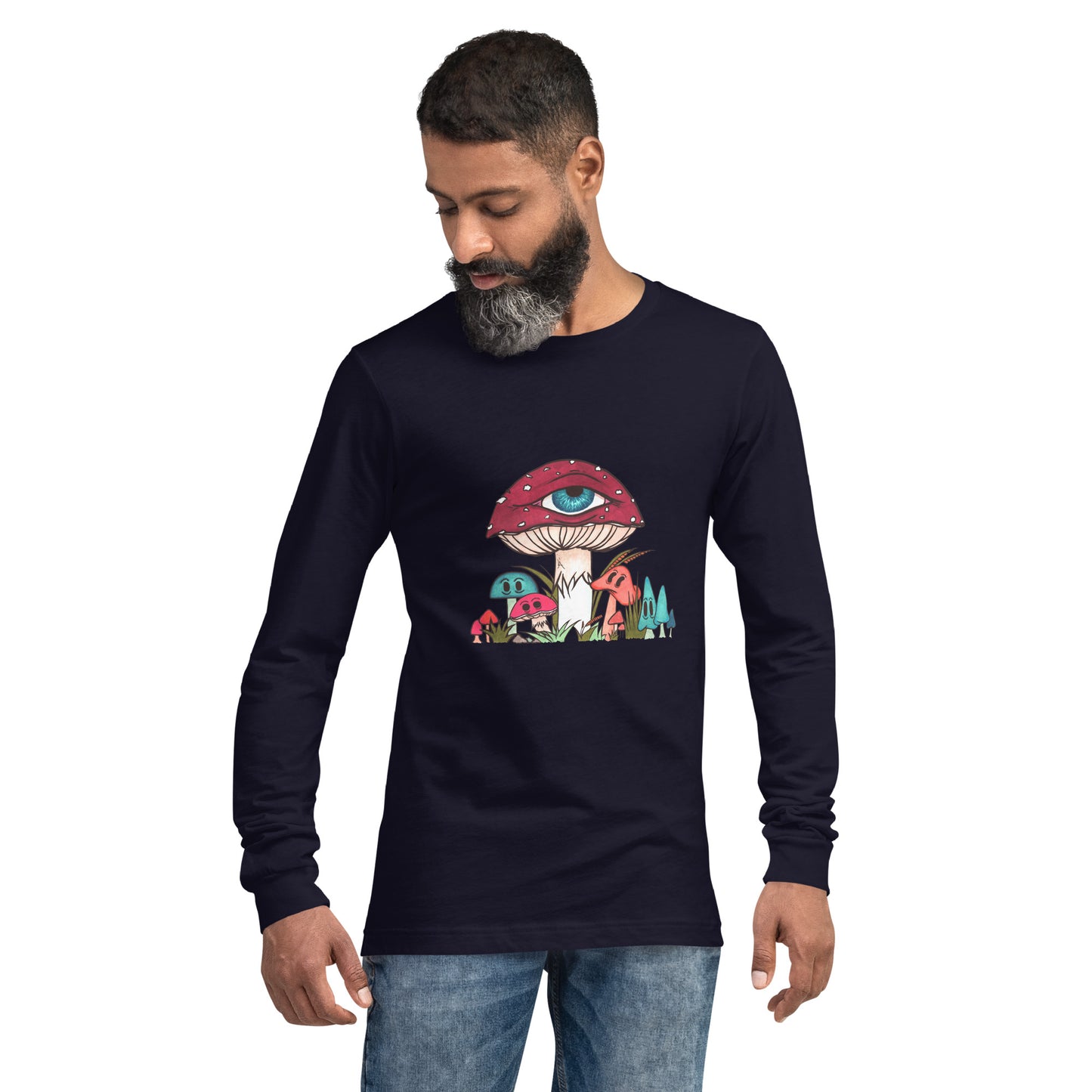 Toadstool & friends unisex long sleeve tee