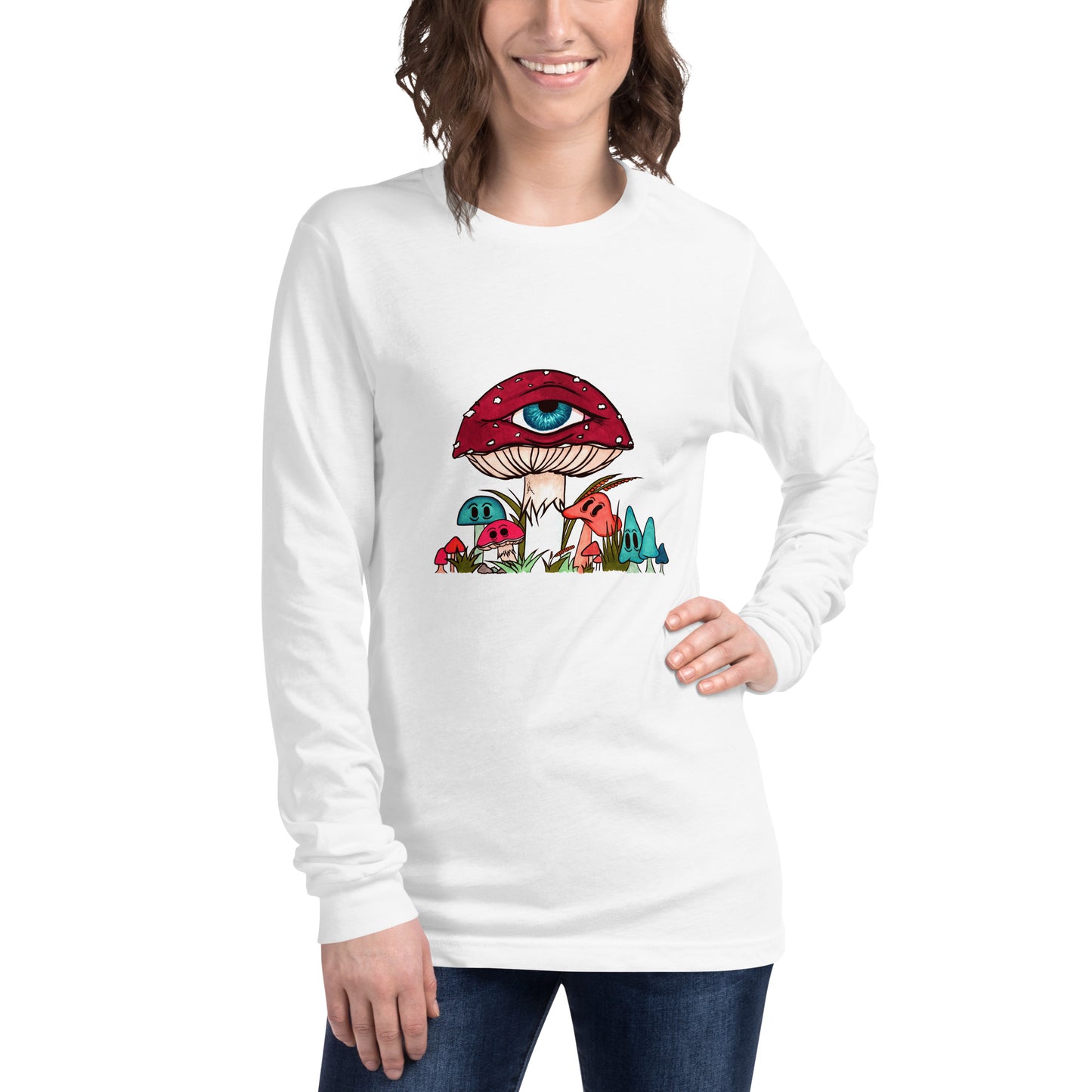 Toadstool & friends unisex long sleeve tee