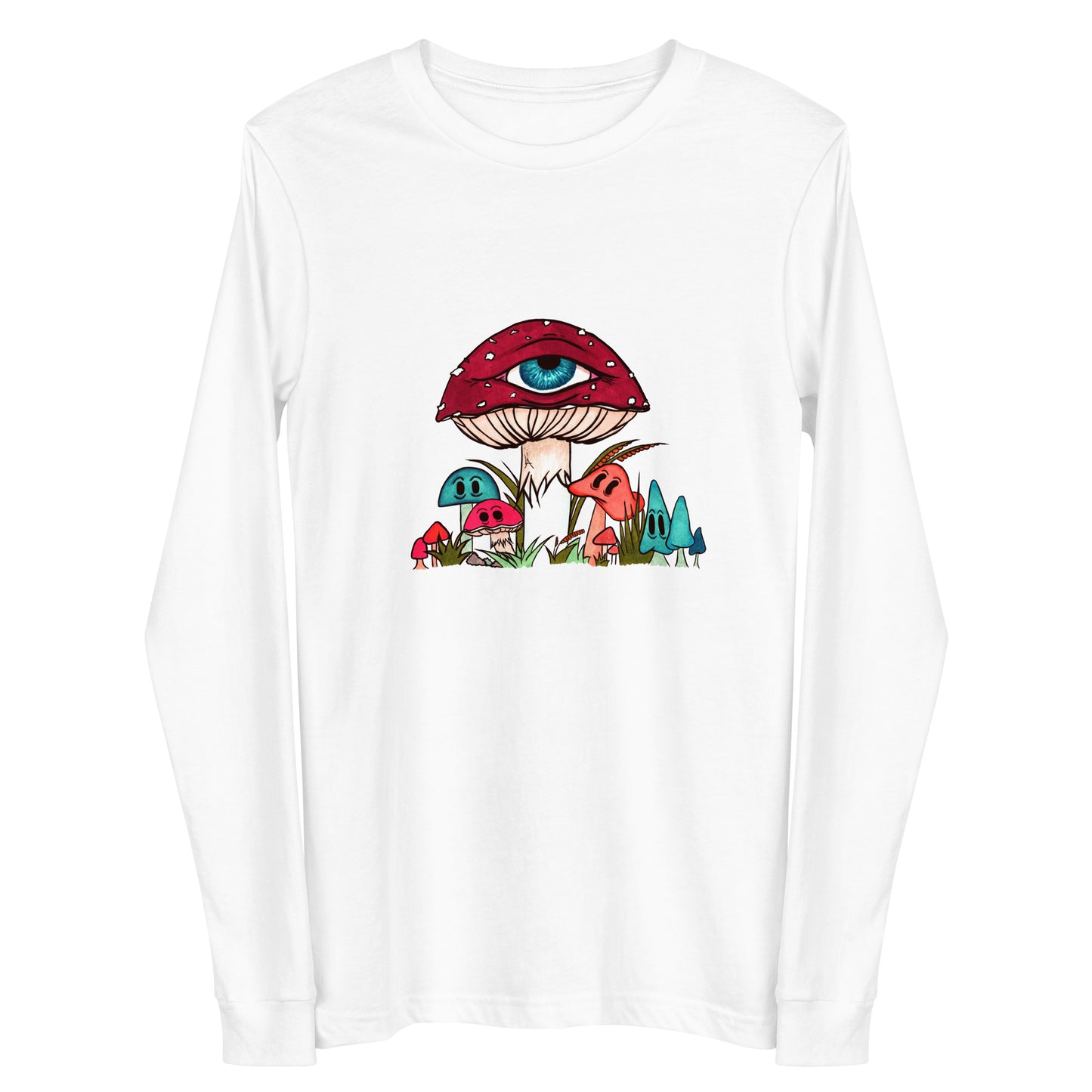 Toadstool & friends unisex long sleeve tee